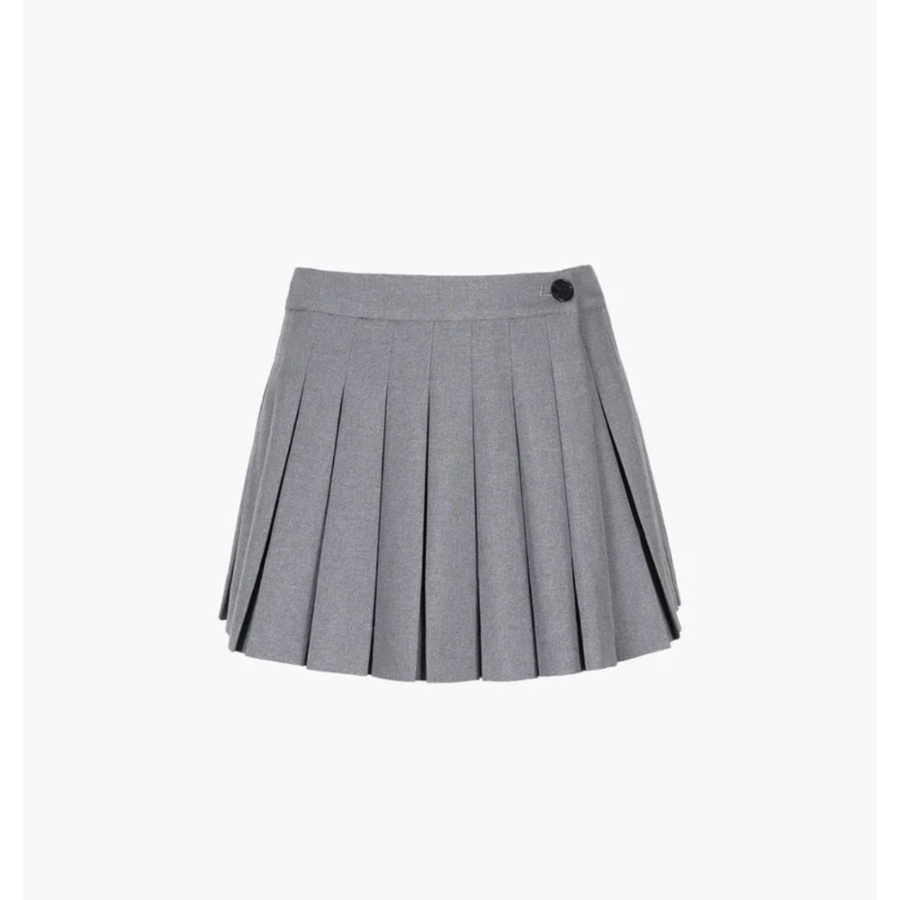 Sandy Liang paris skort size 6 8 27 inch waist gray